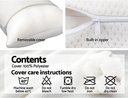 Sleep Sound Memory Foam Pillow Twin Pack