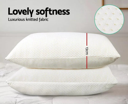 Sleep Sound Memory Foam Pillow Twin Pack